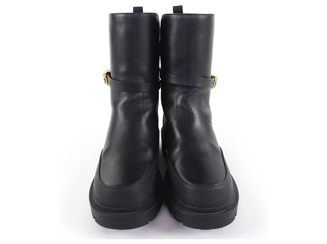Stivaletti in pelle Christian Dior DIOR EMPREINTE Nero - vista 4