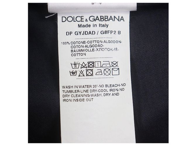 Dolce & Gabbana Calças de algodão Dolce&Gabbana Azul Amarelo - vista 10