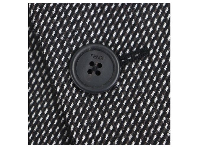 Abrigo de lana Chester Fendi Negro - vista 5