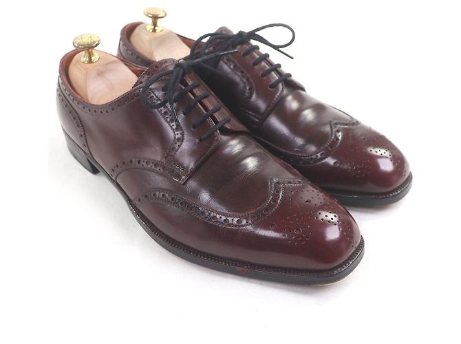 Autre Marque George Cleverley Lazy Man Full Brogue Dress Shoes Brown Dark red - view 2