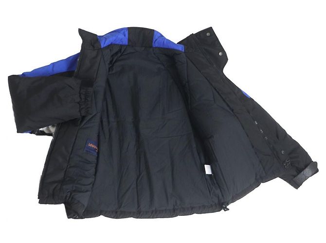 Chaqueta de nylon Louis Vuitton Negro Azul - vista 3