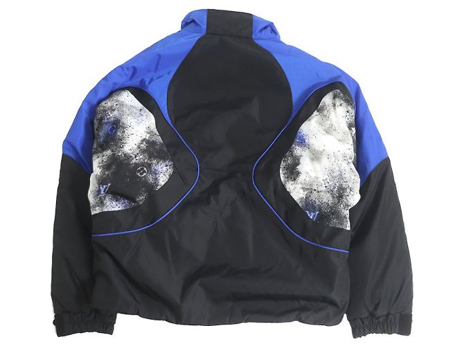 Chaqueta de nylon Louis Vuitton Negro Azul - vista 4