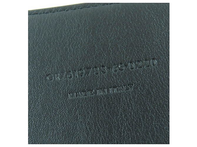 Yves Saint Laurent Cinturón de cuero con relieve de cocodrilo Saint Laurent Castaño - vista 10