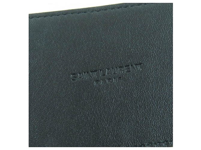 Yves Saint Laurent Cinturón de cuero con relieve de cocodrilo Saint Laurent Castaño - vista 9