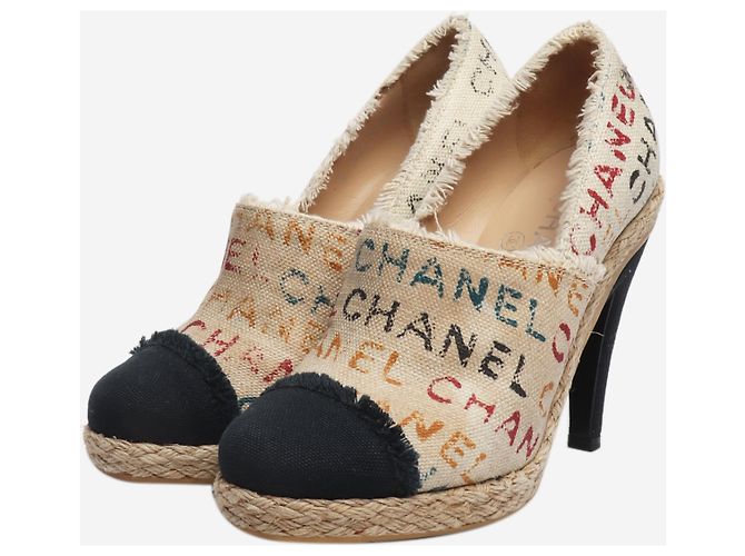 Chanel Espadrilles de tacón multicolores - talla EU 36.5 - vista 2