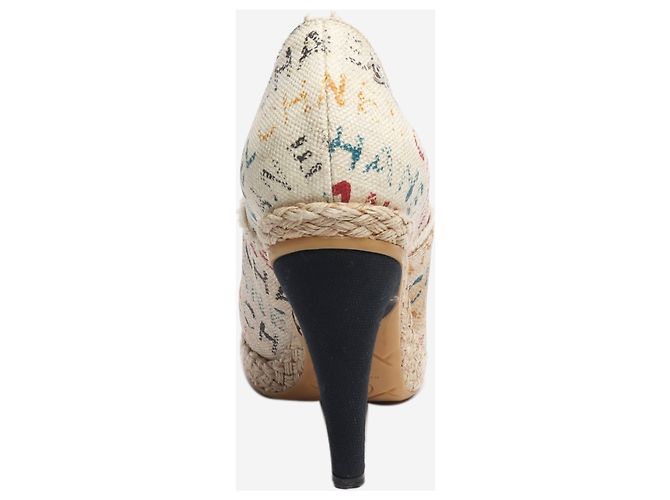 Chanel Espadrilles de tacón multicolores - talla EU 36.5 - vista 3