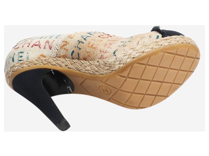Chanel Espadrilles de tacón multicolores - talla EU 36.5 - vista 4