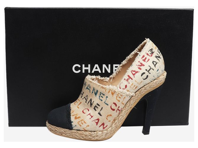 Chanel Espadrilles de tacón multicolores - talla EU 36.5 - vista 6