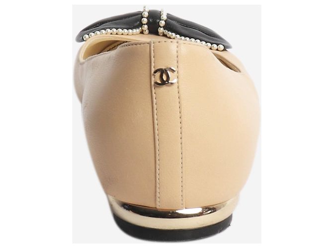 Chanel Ballerinas aus Satin mit Bindebändern in Blush - Größe EU 37.5 - Ansicht 3