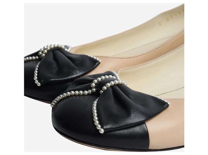 Chanel Ballerinas aus Satin mit Bindebändern in Blush - Größe EU 37.5 - Ansicht 4