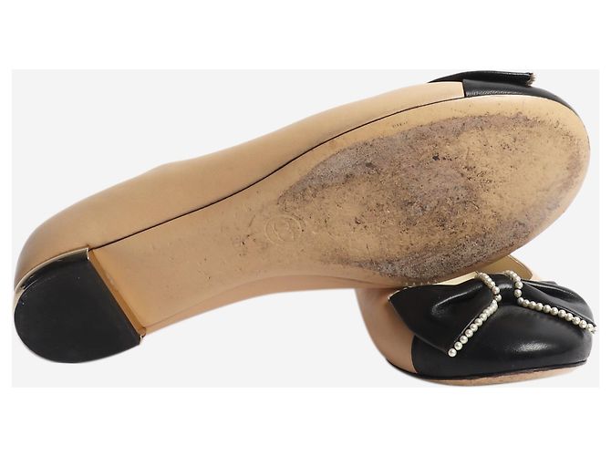 Chanel Ballerinas aus Satin mit Bindebändern in Blush - Größe EU 37.5 - Ansicht 5