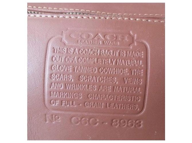 Coach Vintage Glove Tanned Leather Shoulder Bag Brown - view 6