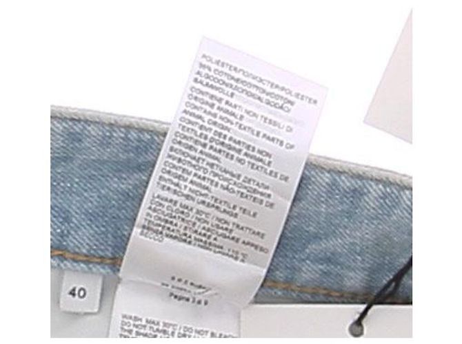 Falda midi de denim azul Bottega Veneta Algodón Talla 40 - vista 5