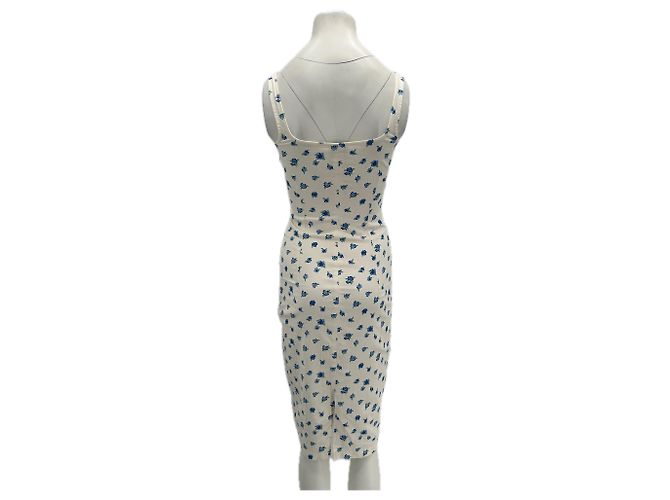 Autre Marque Vestido floral de algodón blanco PUJKA S - vista 2