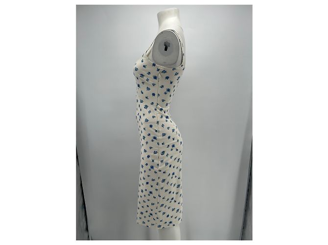 Autre Marque Vestido floral de algodón blanco PUJKA S - vista 3