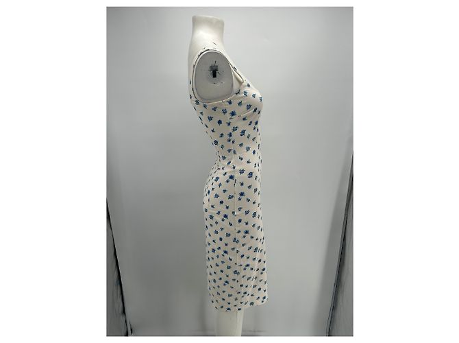 Autre Marque Vestido floral de algodón blanco PUJKA S - vista 4