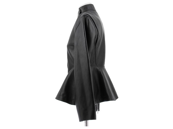 Alaïa Lederjacke Schwarz Größe 38 - Ansicht 4