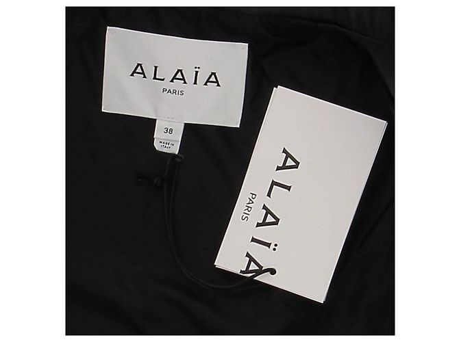 Alaïa Lederjacke Schwarz Größe 38 - Ansicht 6