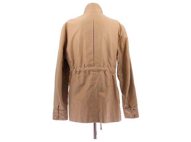 Chaqueta safari Céline marrón de algodón Castaño - vista 2