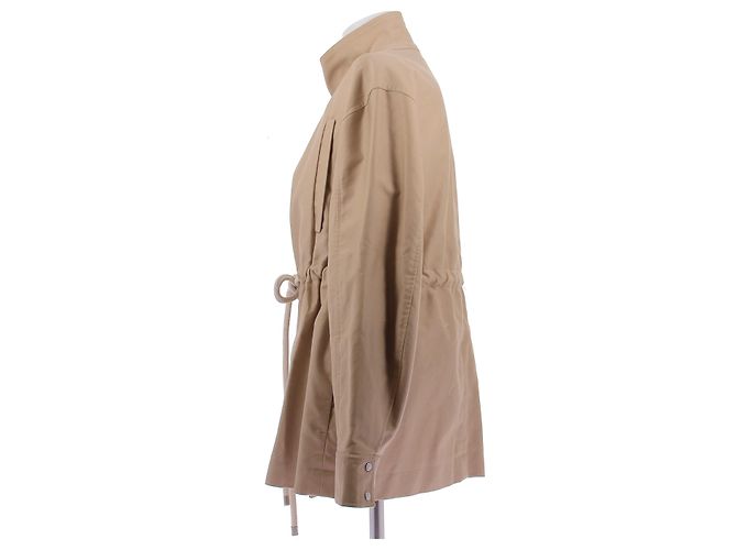 Chaqueta safari Céline marrón de algodón Castaño - vista 3