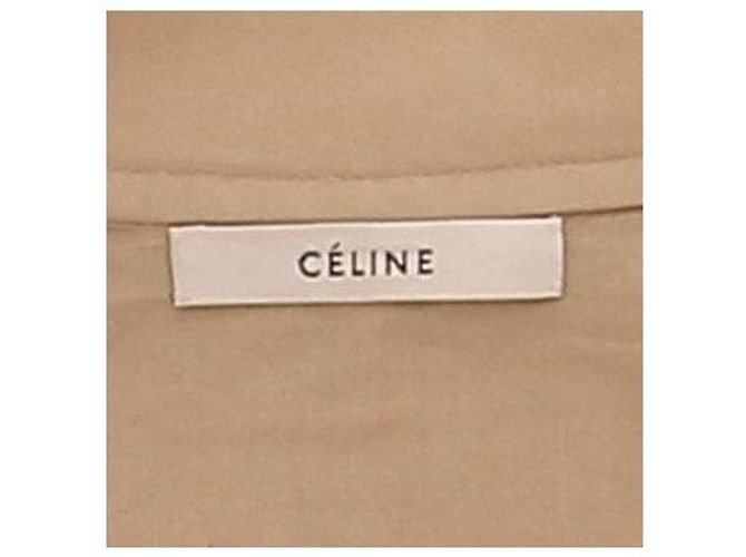 Chaqueta safari Céline marrón de algodón Castaño - vista 6