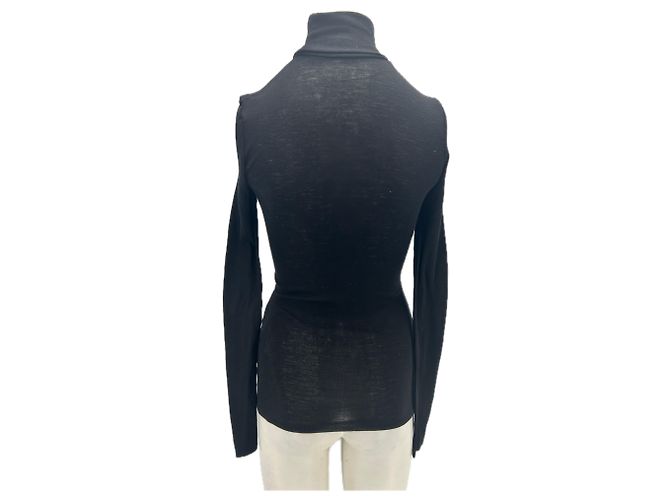 Autre Marque ARKET Schwarzer Rollkragenpullover aus Wolle - Ansicht 2
