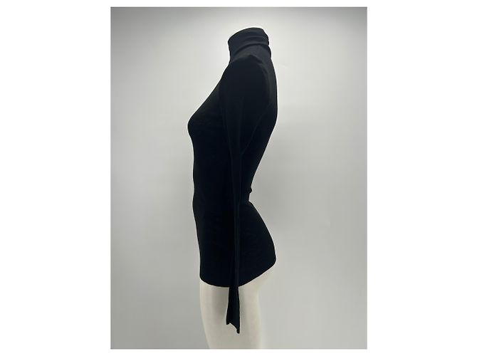Autre Marque ARKET Schwarzer Rollkragenpullover aus Wolle - Ansicht 3