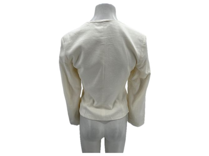 Autre Marque White linen jacket - view 2