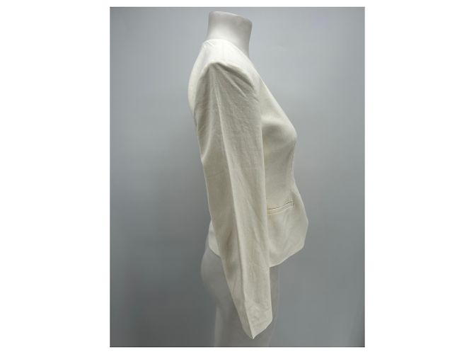 Autre Marque White linen jacket - view 3