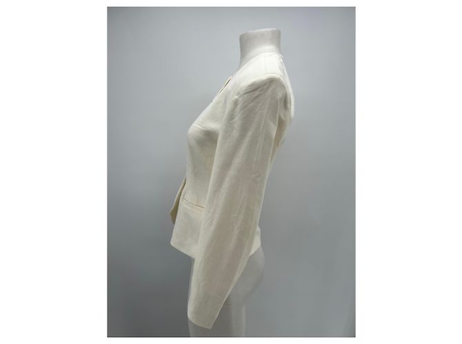 Autre Marque White linen jacket - view 4
