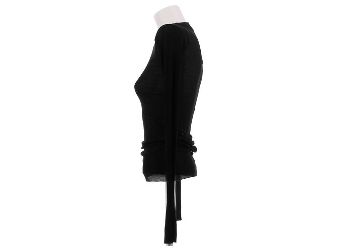 Rick Owens Stricktop aus schwarzer Viskose - Ansicht 3