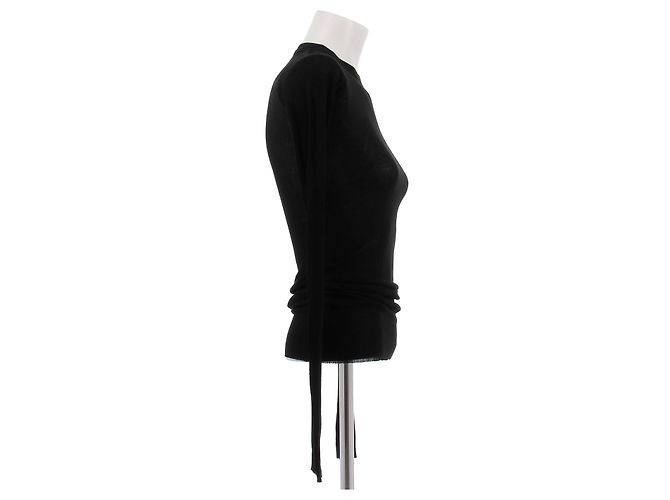 Rick Owens Stricktop aus schwarzer Viskose - Ansicht 4
