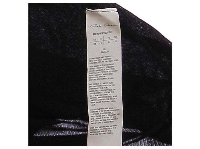 Rick Owens Stricktop aus schwarzer Viskose - Ansicht 6