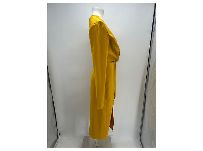 Autre Marque Gelbes TTYA Kleid aus Polyester Größe 38 - Ansicht 4