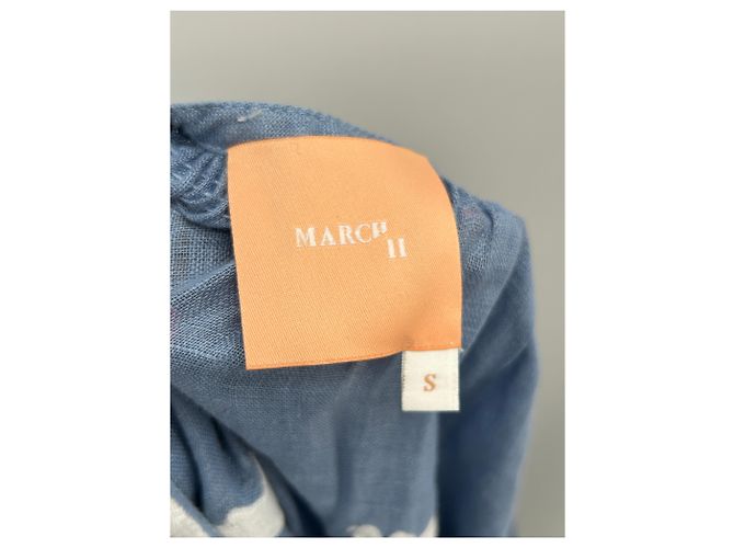 Autre Marque Blusa azul con cinturón - vista 5