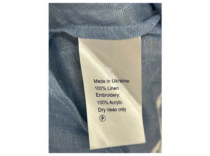 Autre Marque Blusa azul con cinturón - vista 6