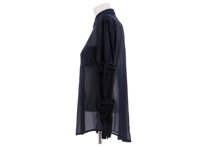 Blaue Bluse Comme Des Garcons Polyester L Schwarz - Ansicht 4