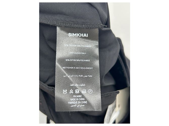 Pantalones negros de algodón Jonathan Simkhai Talla 8 - vista 4