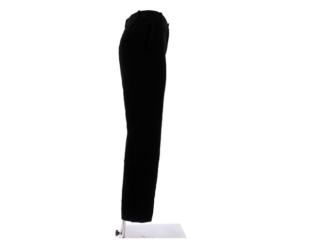 Saint Laurent Schwarze Samtoseite - Ansicht 3