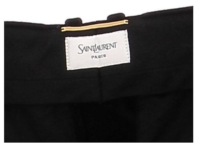 Saint Laurent Schwarze Samtoseite - Ansicht 7
