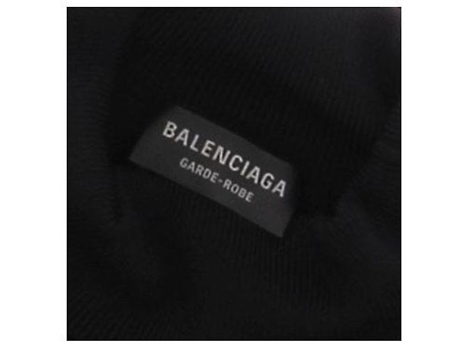 Balenciaga Rollkragenpullover Schwarz Viscose - Ansicht 7