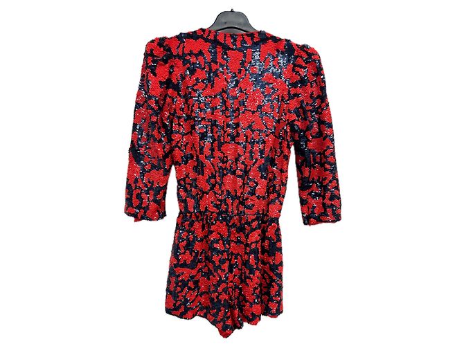 Autre Marque Paillettenkleid rot ALLA BERMAN XS - Ansicht 2