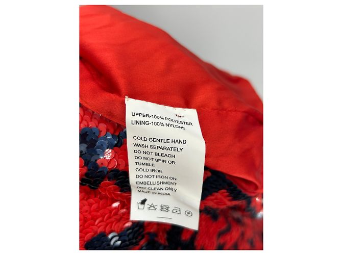Autre Marque Paillettenkleid rot ALLA BERMAN XS - Ansicht 4