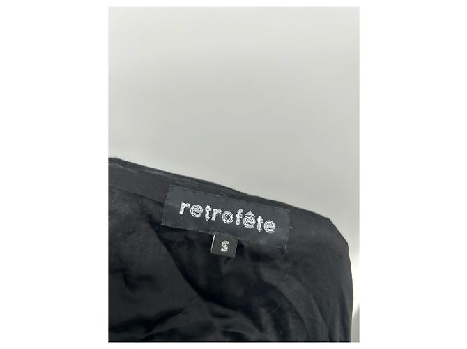 Retrofête Paillettenjacke Silber Viscose S - Ansicht 5