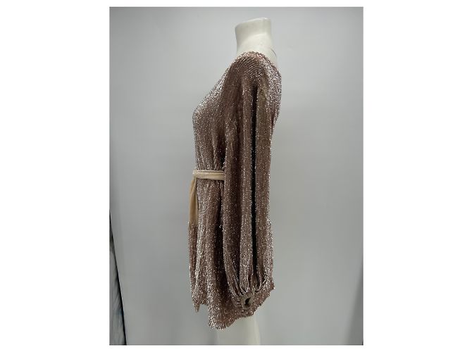 Retrofête Paillettenkleid Rosa Pink - Ansicht 3