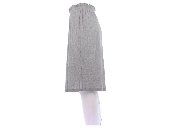 Falda Miu Miu de algodón gris M - vista 3