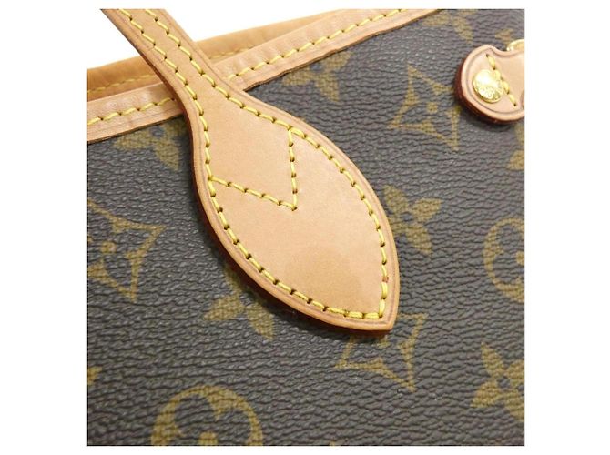 Borsa Louis Vuitton Monogram Neverfull PM Marrone Rosa - vista 3