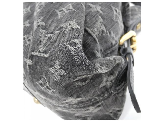 Borsa Louis Vuitton Monogram Denim Neo Cabby MM Nero - vista 2