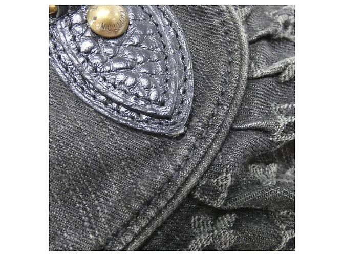 Borsa Louis Vuitton Monogram Denim Neo Cabby MM Nero - vista 3