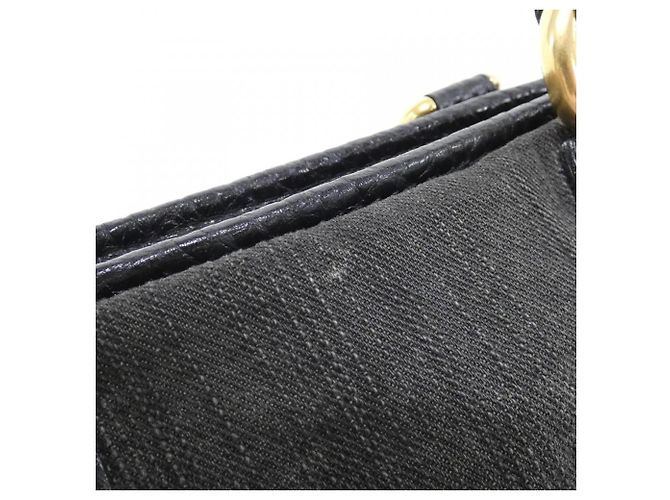 Borsa Louis Vuitton Monogram Denim Neo Cabby MM Nero - vista 4